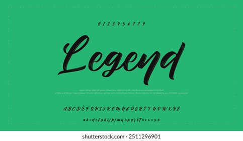 signature Font Calligraphy Logotype Script Brush Font Type Font lettering handwritten