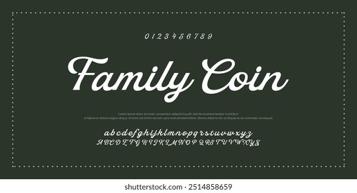 Signature Font Calligraphy Logotype Script Tipo de fuente Letras de fuentes escritas a mano