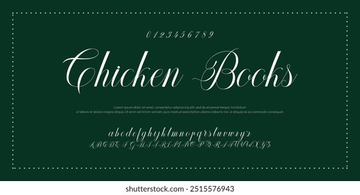 Signature Font Calligraphy Logotype Script Brush Font Type Font lettering handwritten