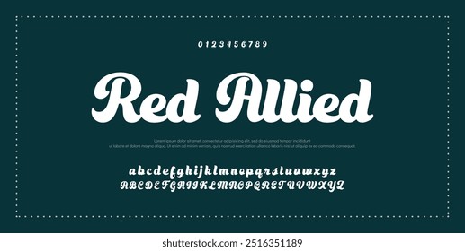 Fonte da Assinatura Caligrafia Logotipo Script Pincel Tipo Fonte Letras de fonte manuscritas