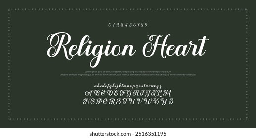Signature Font Calligraphy Logotype Script Brush Font Type Font lettering handwritten