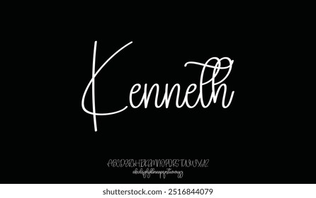 signature Font Calligraphy Logotype Script Brush Font Type Font lettering handwritten