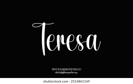 signature Font Calligraphy Logotype Script Brush Font Type Font lettering handwritten