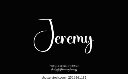 signature Font Calligraphy Logotype Script Brush Font Type Font lettering handwritten