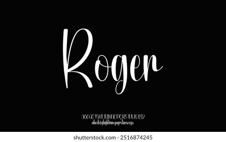 Signature Font Calligraphy Logotype Script Brush Tipo de fuente Letras de fuentes escritas a mano