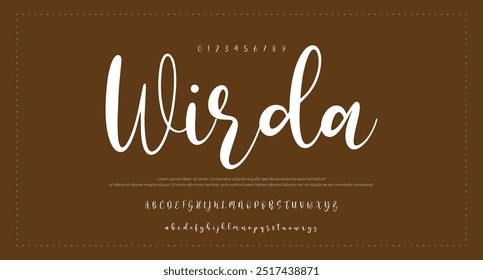 signature Font Calligraphy Logotype Script Brush Font Type Font lettering handwritten