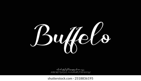 signature Font Calligraphy Logotype Script Brush Font Type Font lettering handwritten