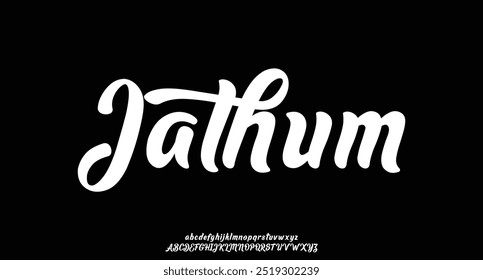 signature Font Calligraphy Logotype Script elegant Font Type Font lettering handwritten