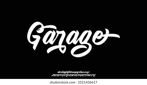 signature Font Calligraphy Logotype Script Brush Font Type Font lettering handwritten