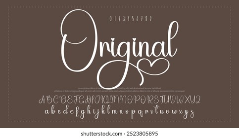 Signatur Schriftart Kalligrafie Logotyp Skript Pinsel Schriftart Schriftart Schriftart handschriftlich