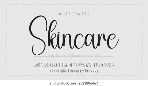 Signatur Schriftart Kalligrafie Logotyp Skript Pinsel Schriftart Schriftart Schriftart handschriftlich