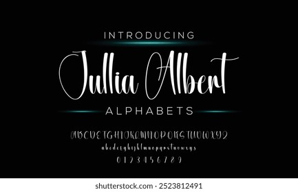 Signatur Schriftart Kalligrafie Logotyp Skript Pinsel Schriftart Schriftart Schriftart handschriftlich