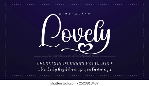 signature Font Calligraphy Logotype Script Brush Font Type Font lettering handwritten