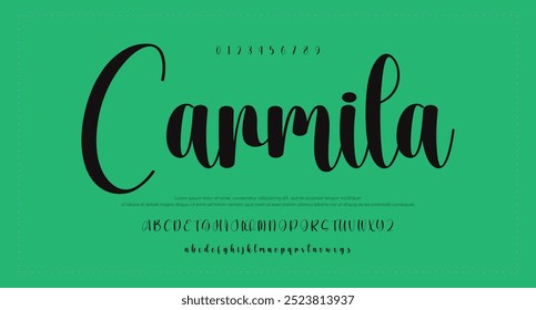 signature Font Calligraphy Logotype Script Brush Font Type Font lettering handwritten