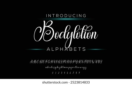 signature Font Calligraphy Logotype Script Brush Font Type Font lettering handwritten