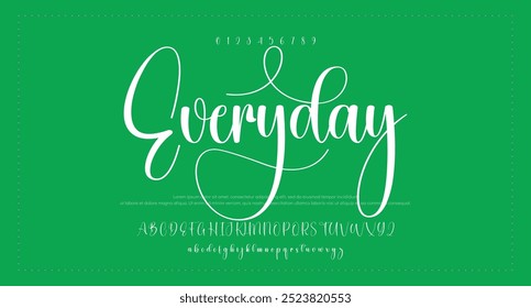 signature Font Calligraphy Logotype Script Brush Font Type Font lettering handwritten