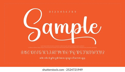 firma Caligrafía de fuentes Logotipo Script Pincel Tipo de fuente Letras de fuentes escritas a mano