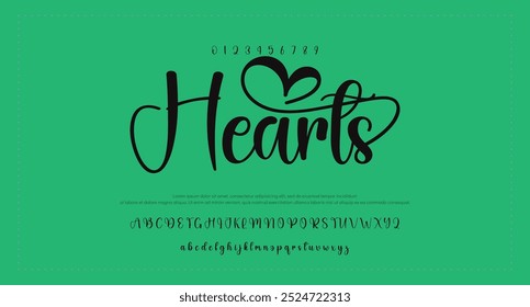 signature Font Calligraphy Logotype Script Brush Font Type Font lettering handwritten
