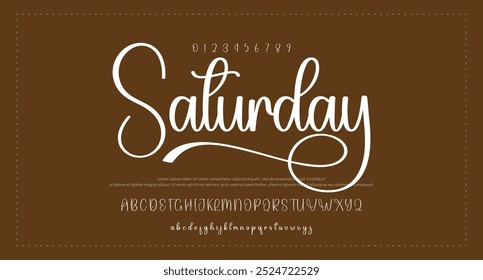 signature Font Calligraphy Logotype Script Brush Font Type Font lettering handwritten