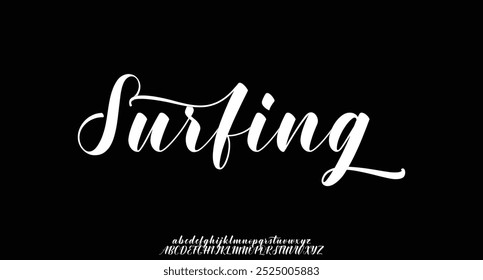 signature Font Calligraphy Logotype Script Brush Font Type Font lettering handwritten