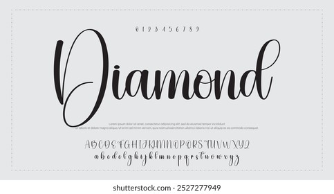Signature Font Calligraphy Logotype Script Font Type Font lettering handwritten