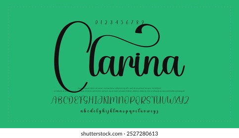 Signature Font Calligraphy Logotype Script Brush Tipo de fuente Letras de fuentes escritas a mano