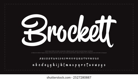  Signature Font Kalligrafie Logotyp Skript Pinsel Schriftart Schriftart Schriftart handschriftlich