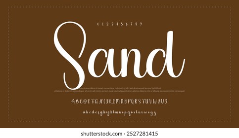 signature Font Calligraphy Logotype Script Brush Font Type Font lettering handwritten