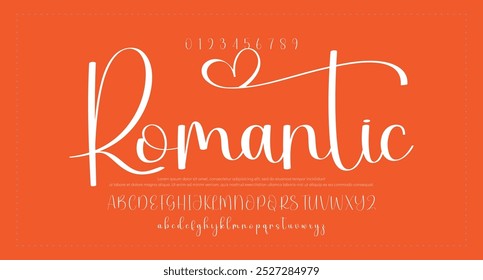 signature Font Calligraphy Logotype Script Brush Font Type Font lettering handwritten