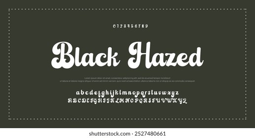 Fonte da Assinatura Caligrafia Logotipo Script Tipo de Fonte Letras de fonte manuscritas