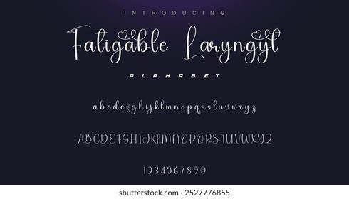 signature Font Calligraphy Logotype Script Brush Font Type Font lettering handwritten