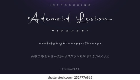 signature Font Calligraphy Logotype Script Brush Font Type Font lettering handwritten