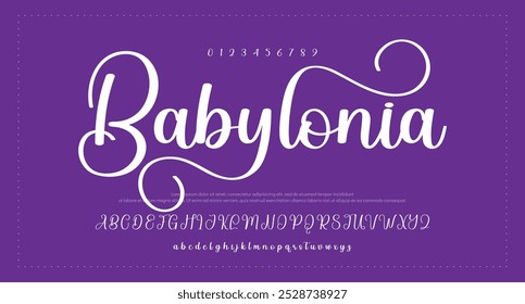 signature Font Calligraphy Logotype Script Brush Font Type Font lettering handwritten