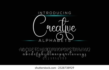 firma Caligrafía de fuentes Logotipo Script Pincel Tipo de fuente Letras de fuentes escritas a mano