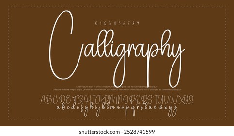 Signature Font Calligraphy Logotype Script Brush Font Type Font lettering handwritten