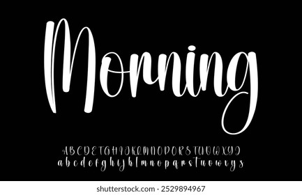 signature Font Calligraphy Logotype Script Brush Font Type Font lettering handwritten