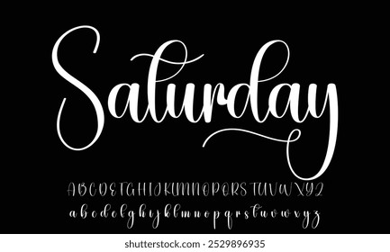 signature Font Calligraphy Logotype Script Brush Font Type Font lettering handwritten
