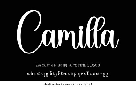 firma Caligrafía de fuentes Logotipo Script Pincel Tipo de fuente Letras de fuentes escritas a mano
