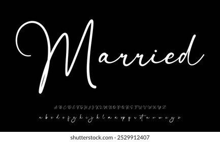 signature Font Calligraphy Logotype Script Brush Font Type Font lettering handwritten