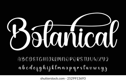 signature Font Calligraphy Logotype Script Brush Font Type Font lettering handwritten