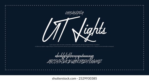 Signature Font Calligraphy Logotype Script Font Type Font lettering handwritten