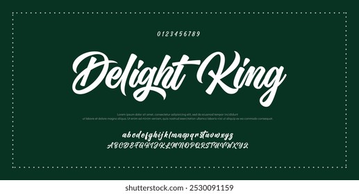 Signature Font Kalligrafie Logotyp Skript Schriftart Schriftart Schriftart handschriftlich