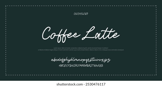 signature Font Calligraphy Logotype Script Brush Font Type Font lettering handwritten