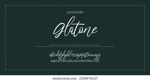 signature Font Calligraphy Logotype Script Brush Font Type Font lettering handwritten