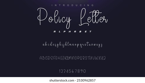 signature Font Calligraphy Logotype Script Brush Font Type Font lettering handwritten
