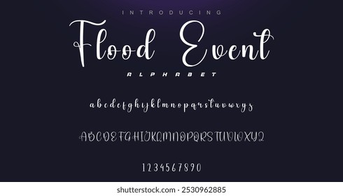 signature Font Calligraphy Logotype Script Brush Font Type Font lettering handwritten