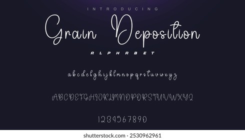 signature Font Calligraphy Logotype Script Brush Font Type Font lettering handwritten