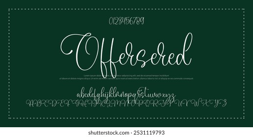 Signature Font Calligraphy Logotype Script Font Type Font lettering handwritten