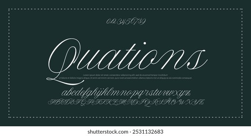 Signature Font Calligraphy Logotype Script Font Type Font lettering handwritten