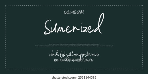 Signature Font Kalligrafie Logotyp Skript Pinsel Schriftart Schriftart Schriftart handschriftlich